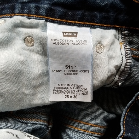 EUC Levi's 511 Men Skinny Jeans - Picture 5 of 5